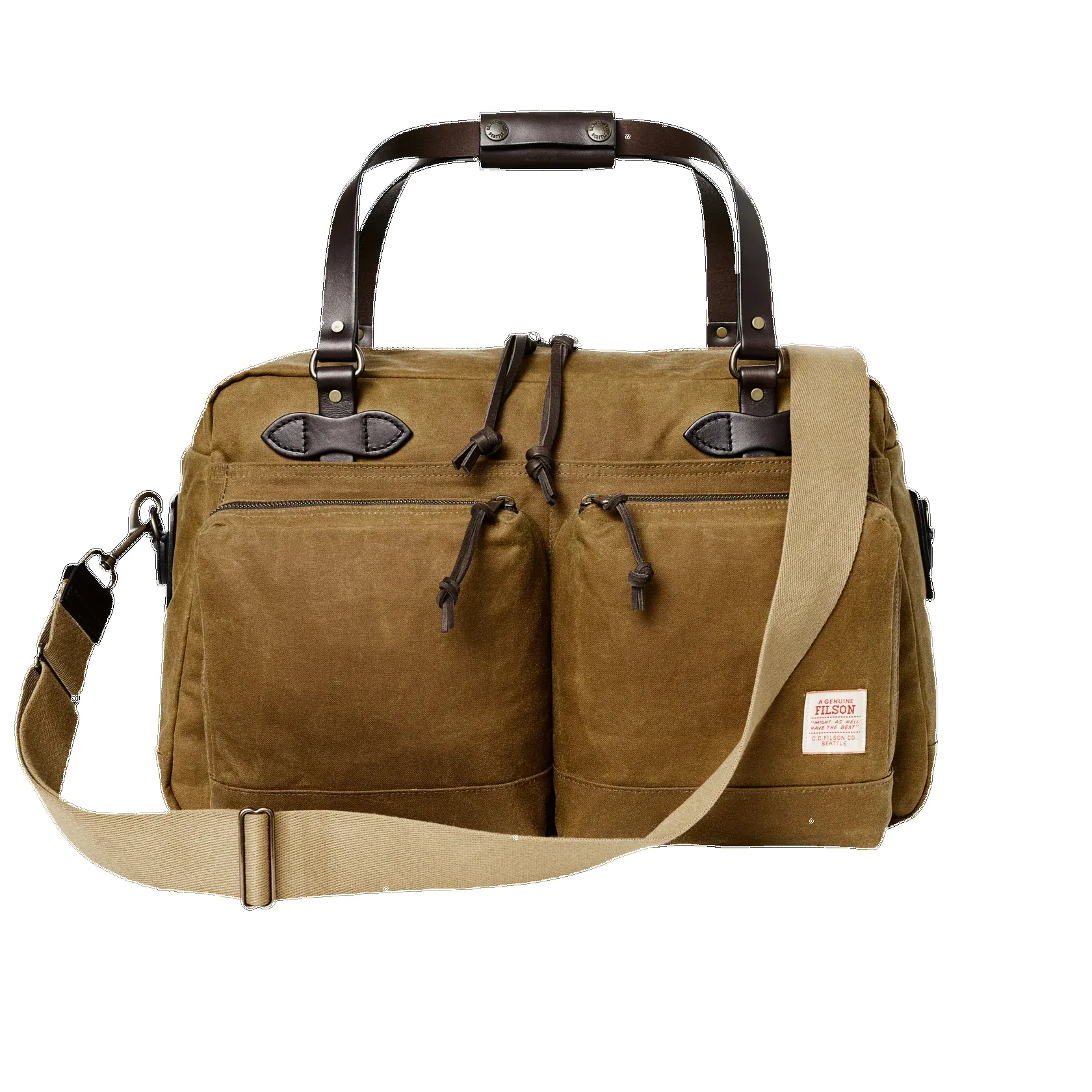 48 Hour Tin Cloth Duffle Bag - Dark Tan sold by Cave and Post