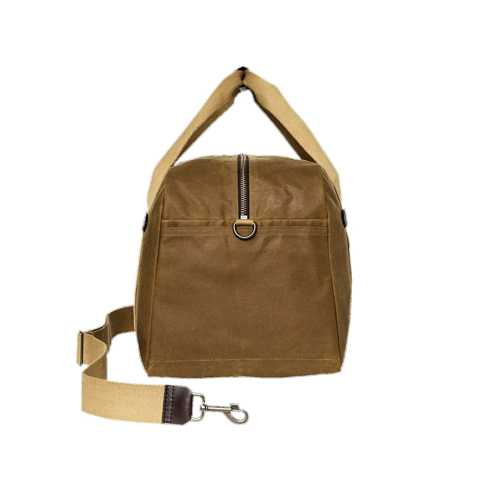 MEDIUM TIN CLOTH DUFFLE BAG - DARK TAN sold by Cave and Post product image thumbnail 3