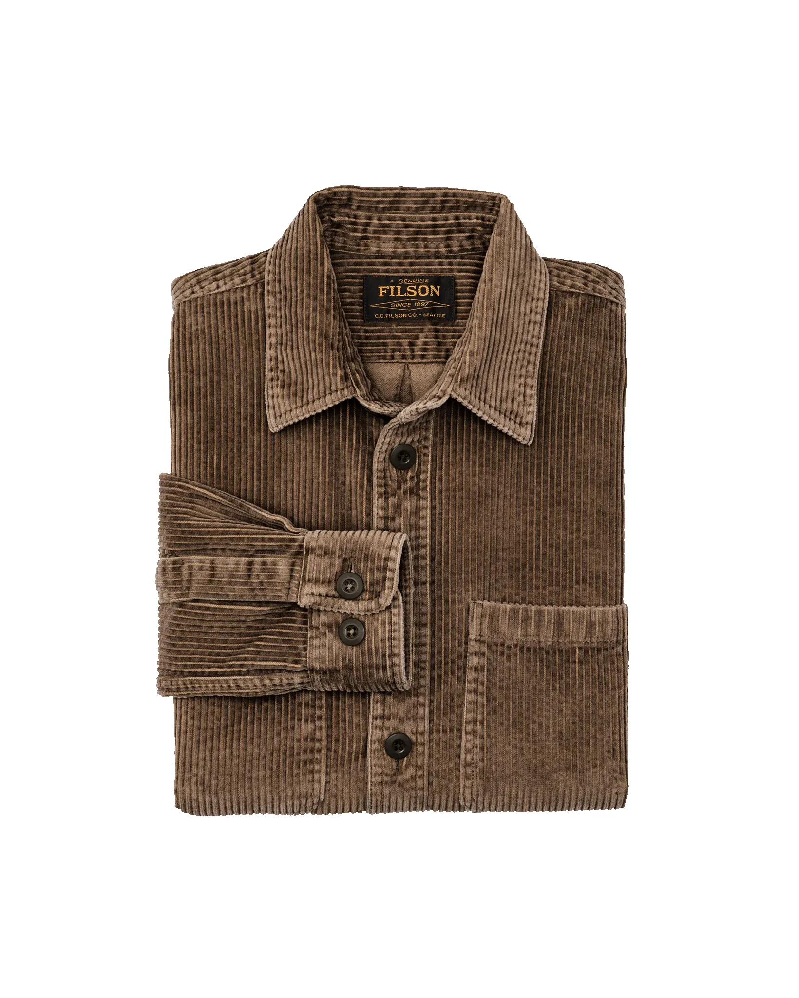 6-wale Corduroy Shirt - Brown sold by Cave and Post product image thumbnail 3