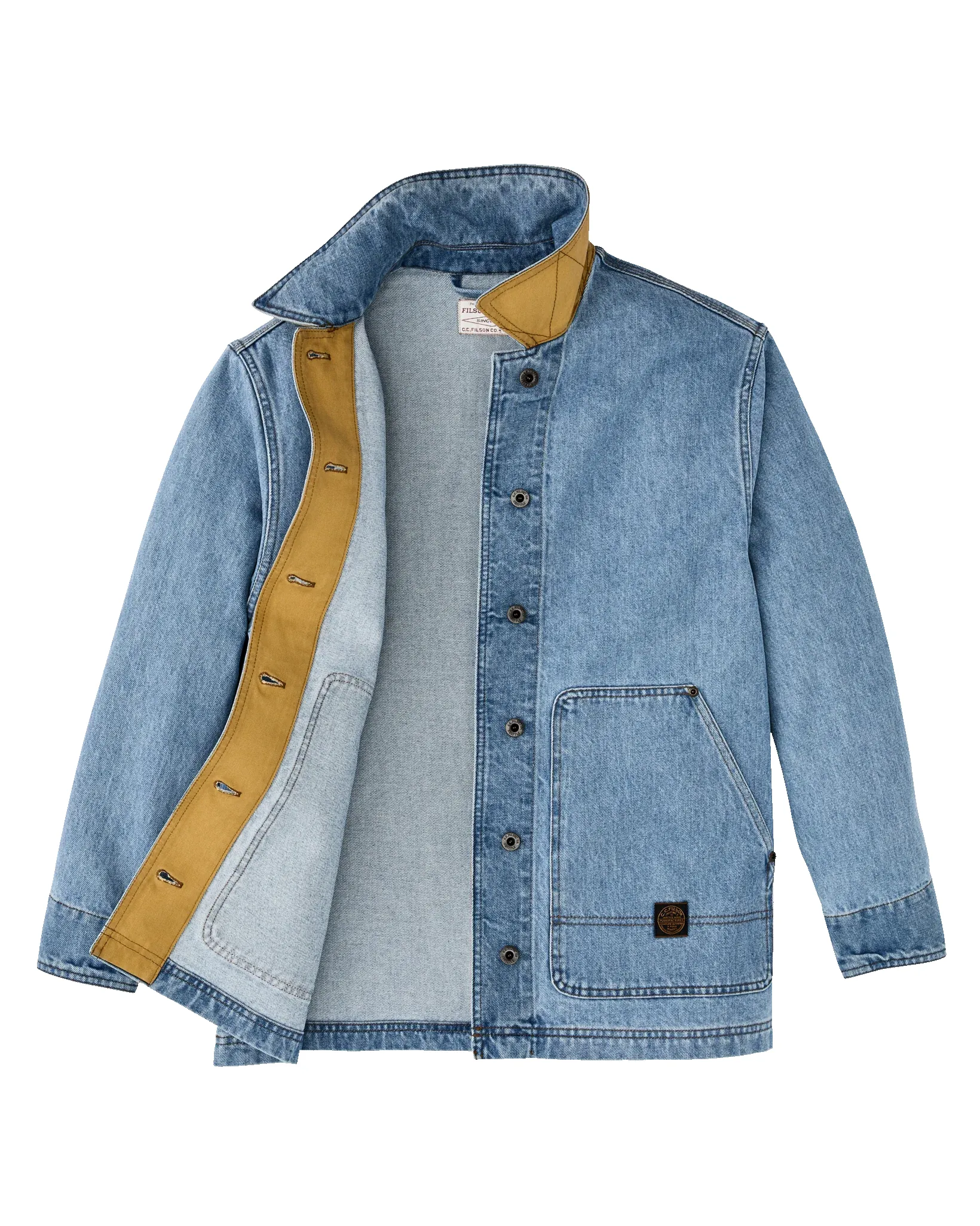 Women's Denim Barn Coat - Stone Wash Indigo sold by Cave and Post product image thumbnail 4