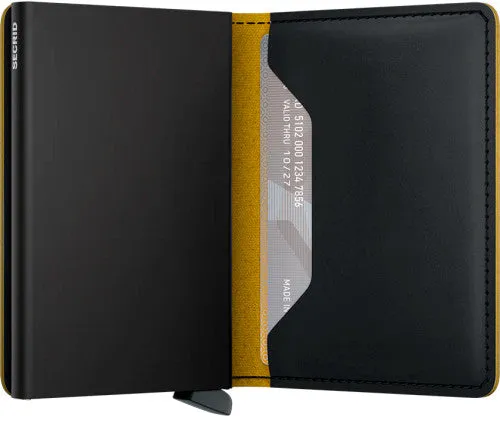 Slimwallet - Matte Black & Ochre sold by Cave and Post product image thumbnail 2