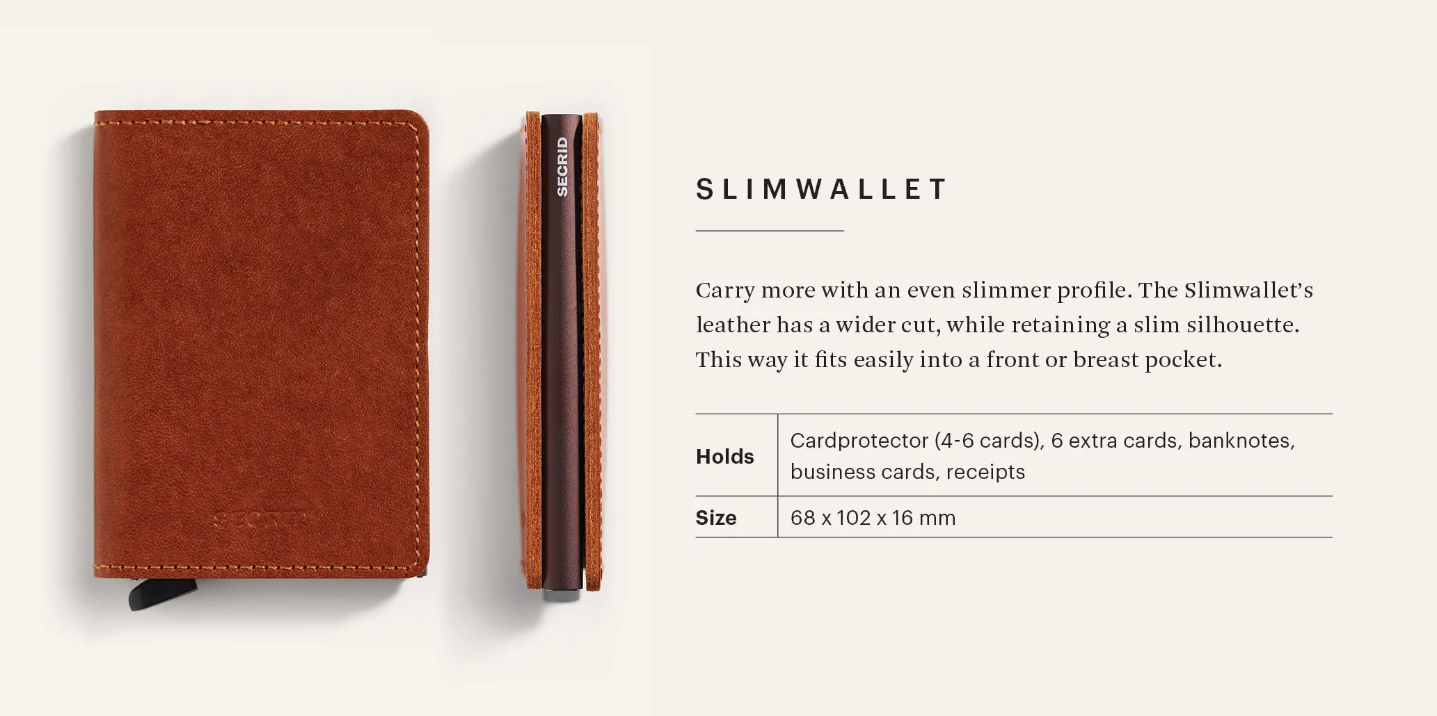 Slimwallet - Matte Black sold by Cave and Post product image thumbnail 5
