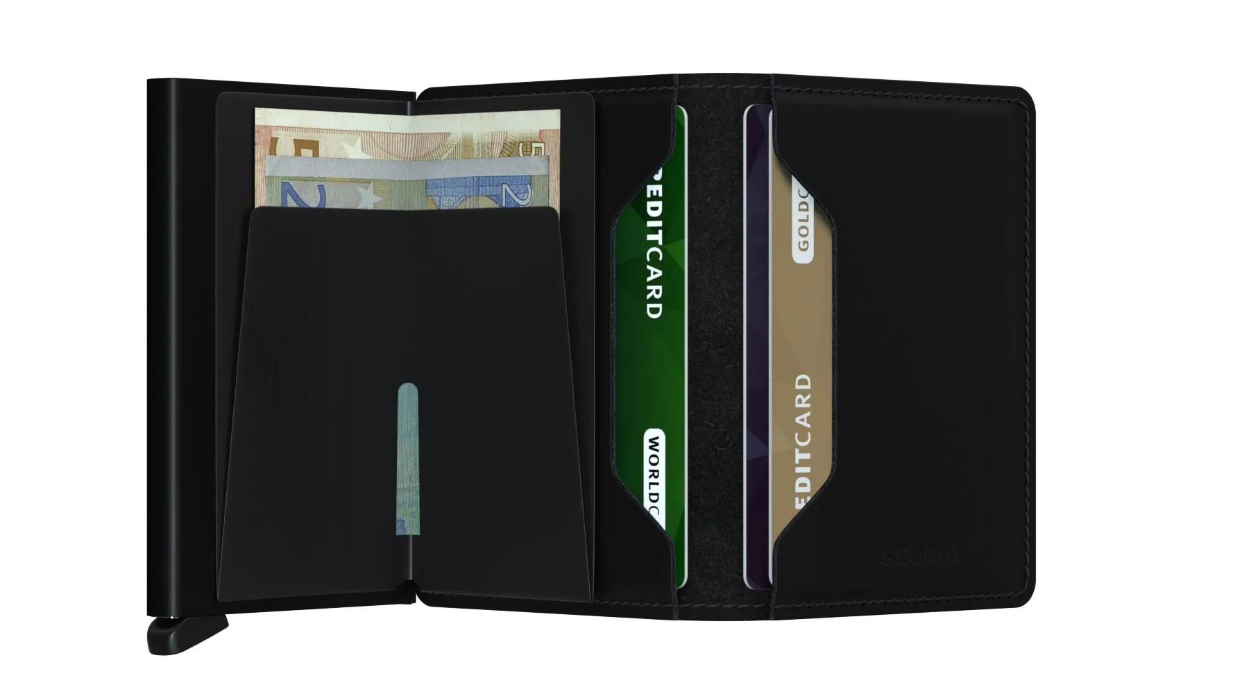 Slimwallet - Matte Black sold by Cave and Post product image thumbnail 4