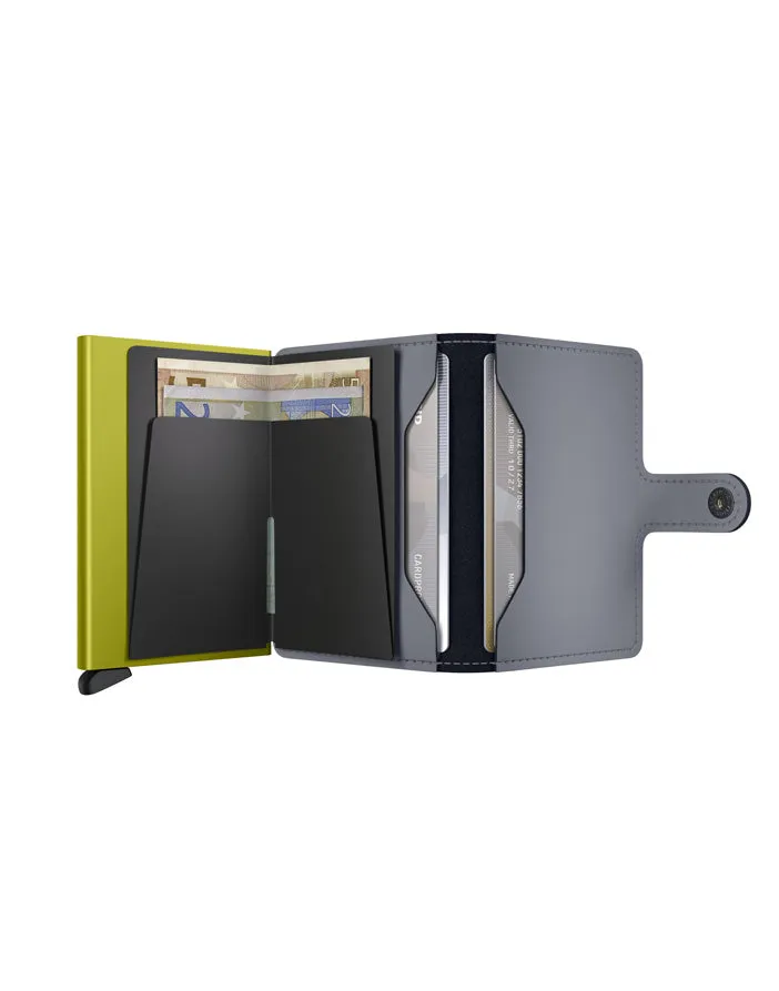 Miniwallet- Matte Grey & Lime sold by Cave and Post product image thumbnail 3