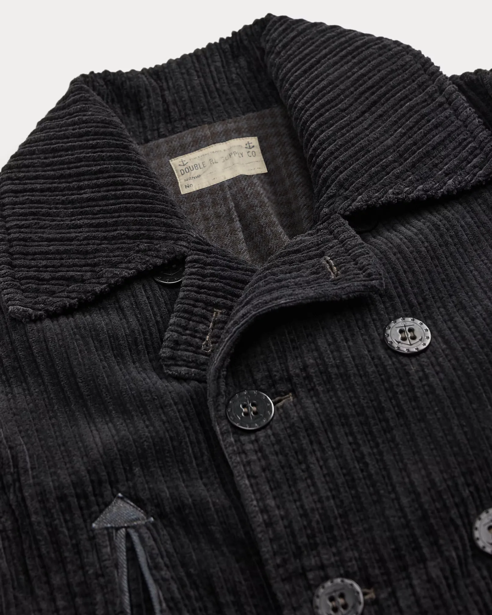 RRL Denim-Trim Corudory Peacoat sold by Cave and Post product image thumbnail 3