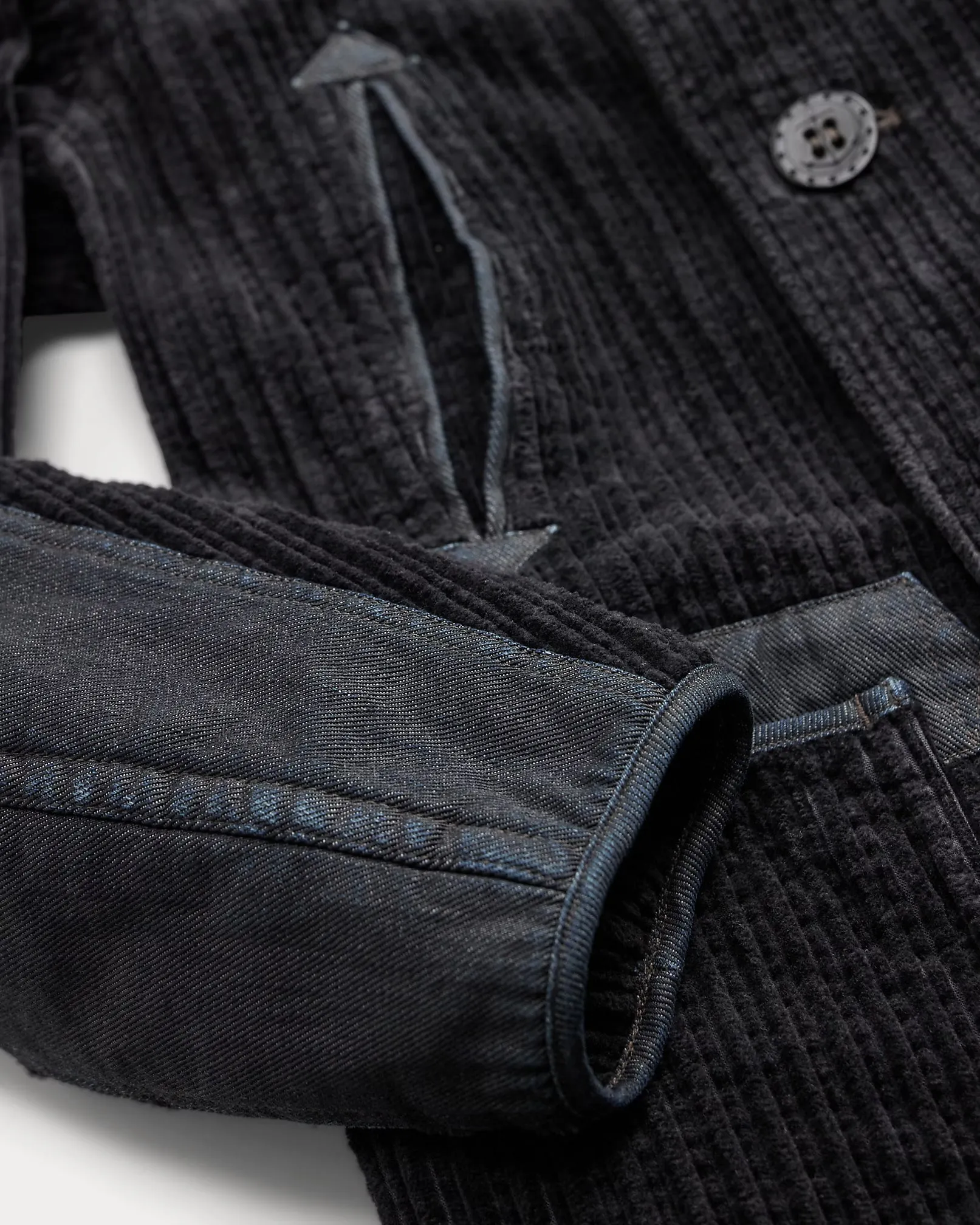 RRL Denim-Trim Corudory Peacoat sold by Cave and Post product image thumbnail 4