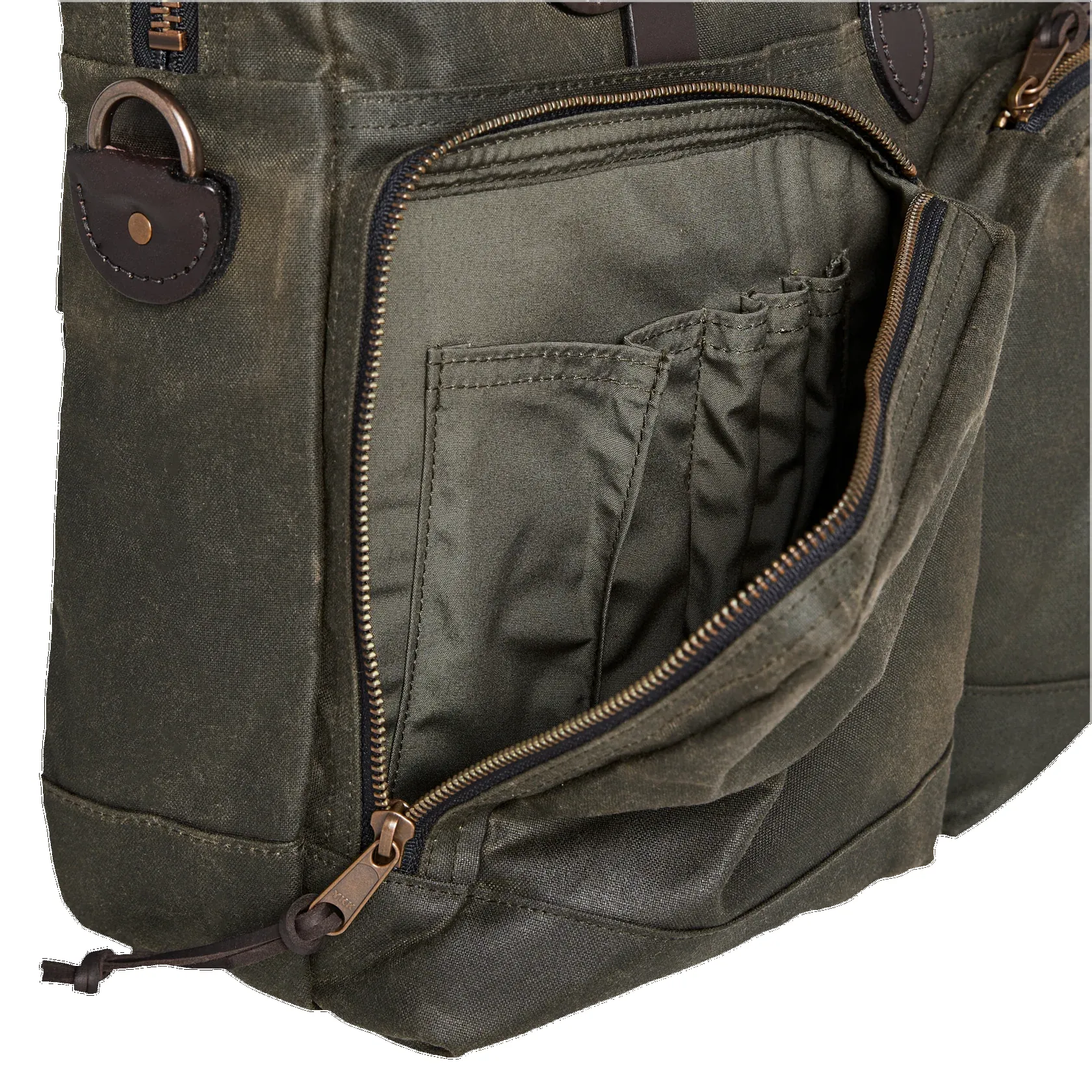 24 Hour Tin Cloth Briefcase - Otter Green sold by Cave and Post product image thumbnail 5