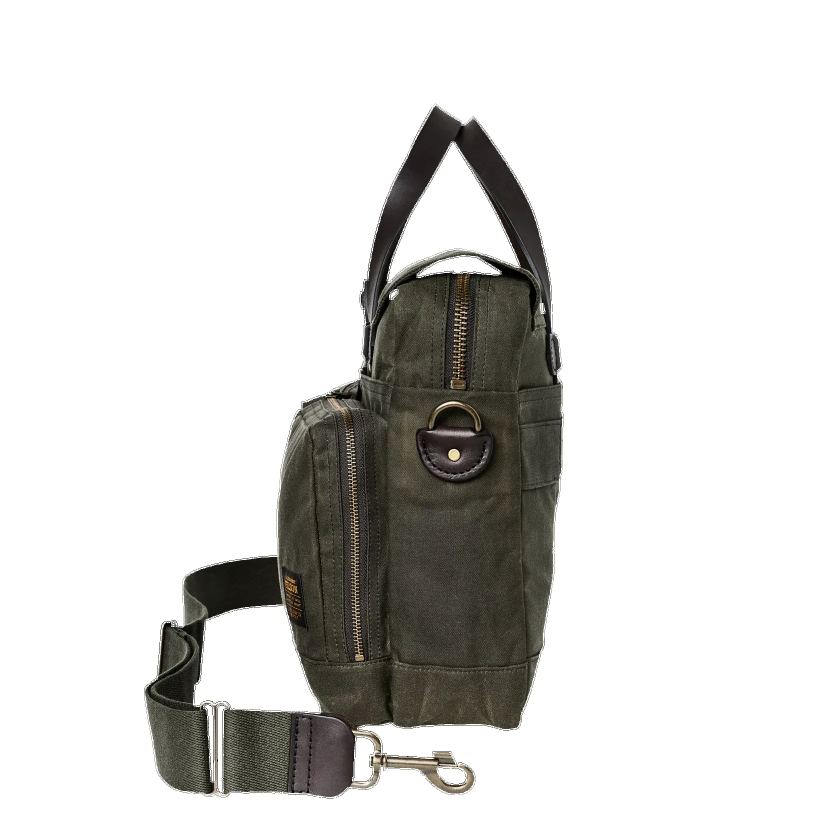 24 Hour Tin Cloth Briefcase - Otter Green sold by Cave and Post product image thumbnail 3