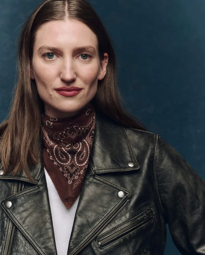 The Silk Bandana. Chocolate. sold by Cave and Post