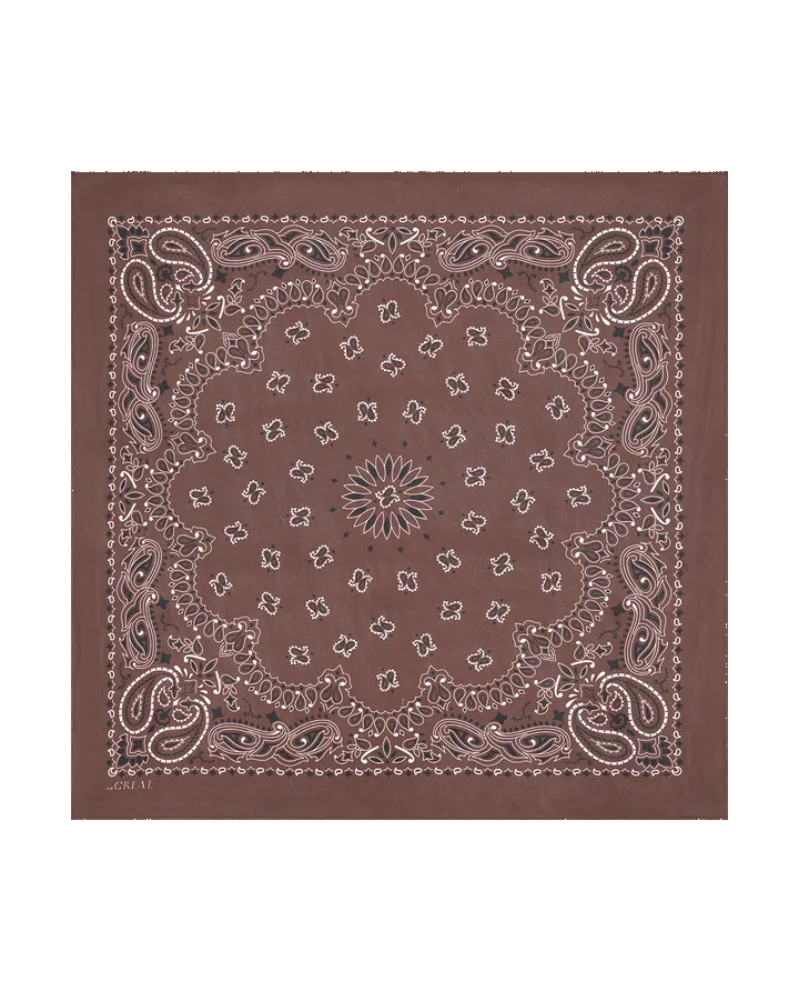 The Silk Bandana. Chocolate. sold by Cave and Post product image thumbnail 3