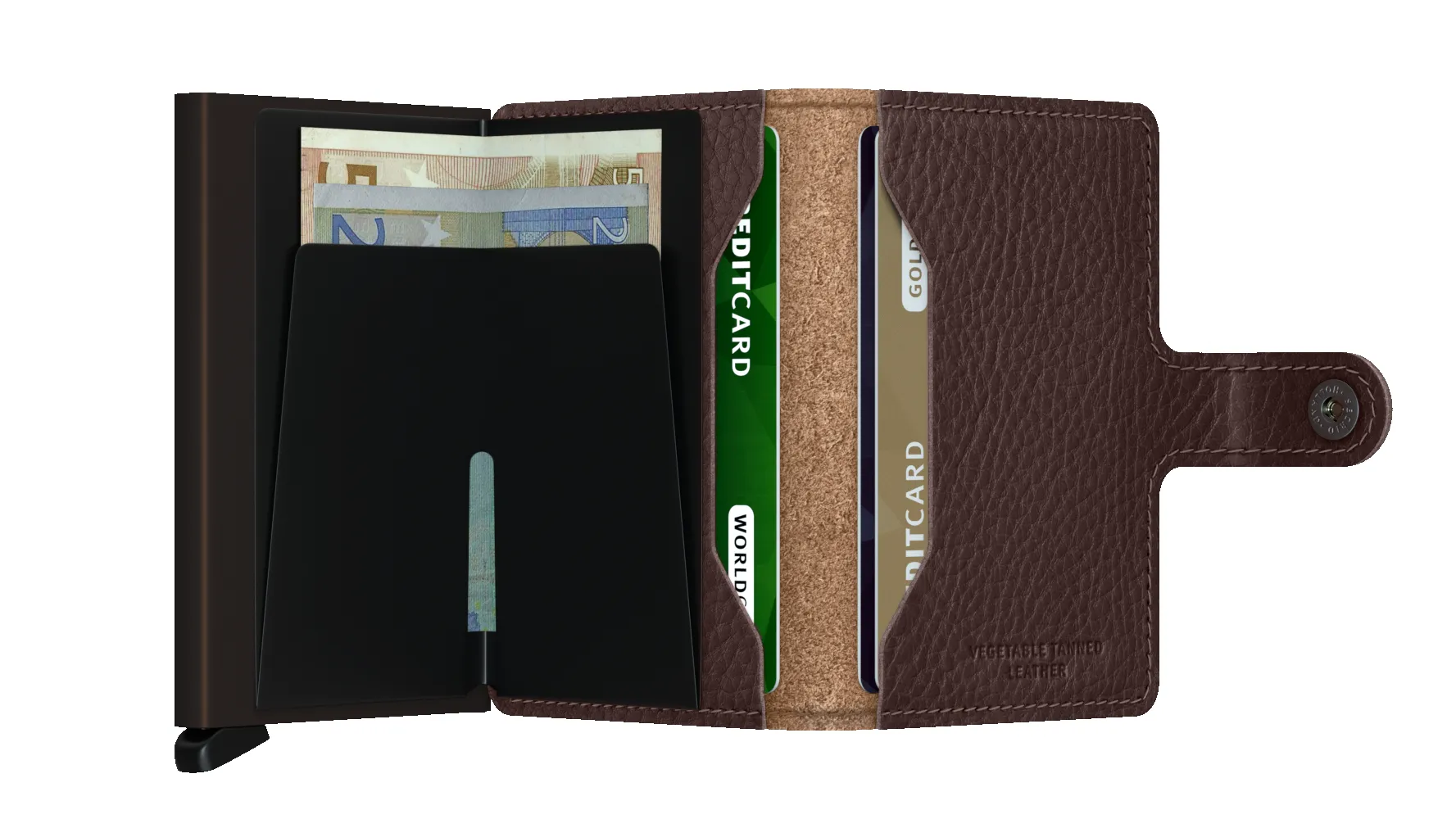 Miniwallet - Veg Espresso - Brown sold by Cave and Post product image thumbnail 3