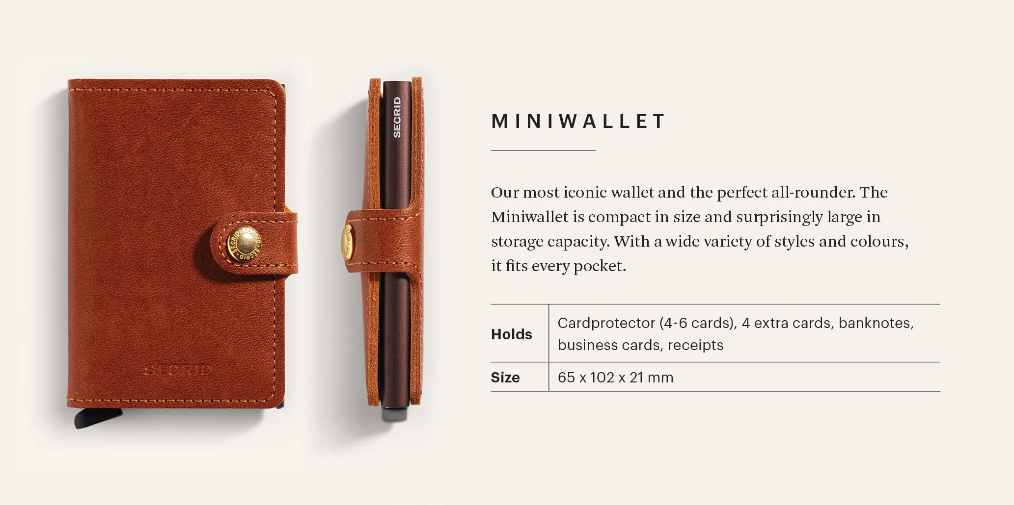 Miniwallet - Veg Espresso - Brown sold by Cave and Post product image thumbnail 5