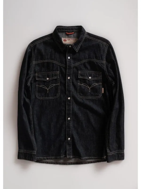 Jimson Shirt - Indigo sold by Cave and Post