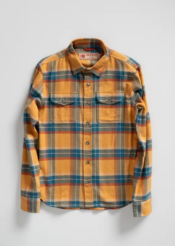 Sierra Shirt Twill - Ochre made by Cave and Post