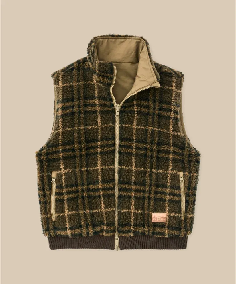 Women's Reversible Woolly Fleece Vest - Tan sold by Cave and Post product image thumbnail 2