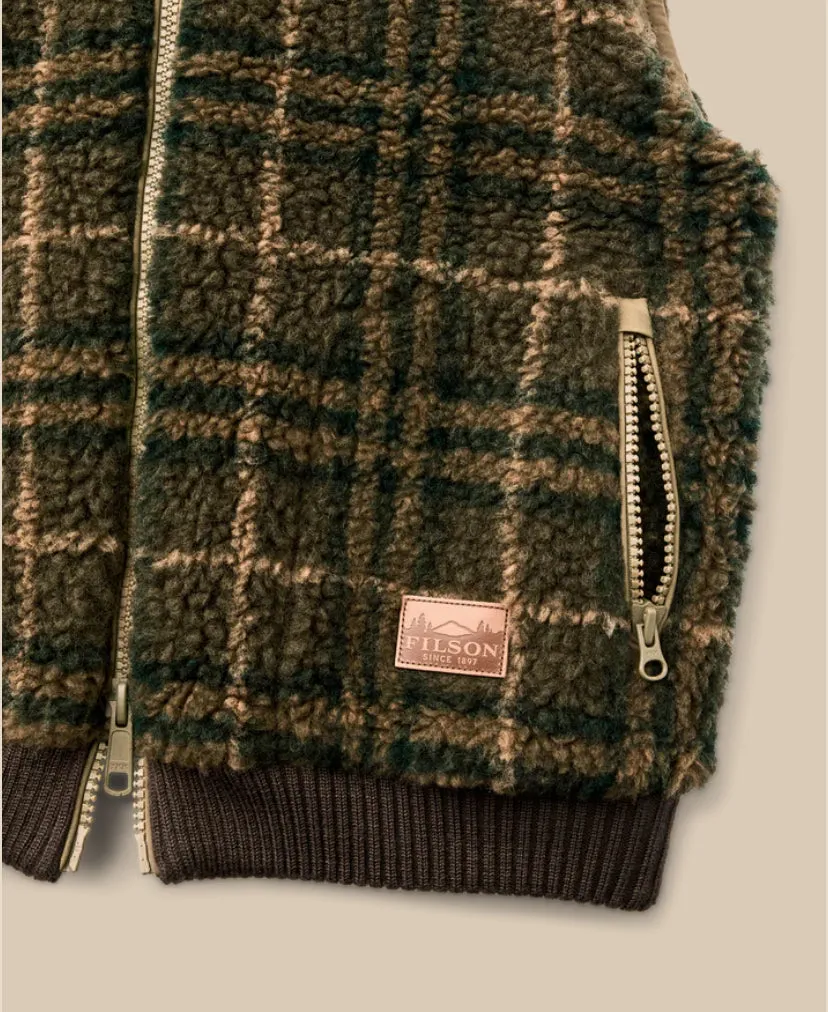 Women's Reversible Woolly Fleece Vest - Tan sold by Cave and Post product image thumbnail 4