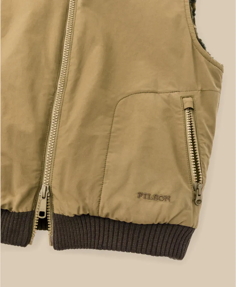 Women's Reversible Woolly Fleece Vest - Tan sold by Cave and Post product image thumbnail 3