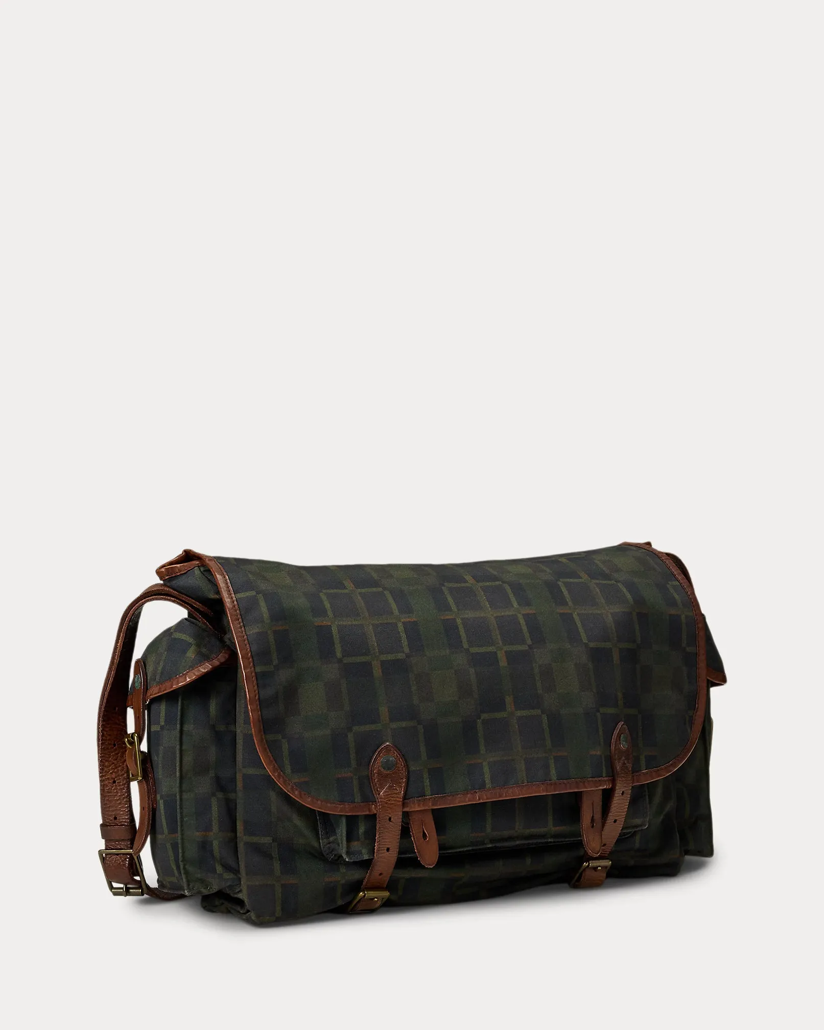 RRL Check-Print Oilcloth Messenger Bag sold by Cave and Post product image thumbnail 2
