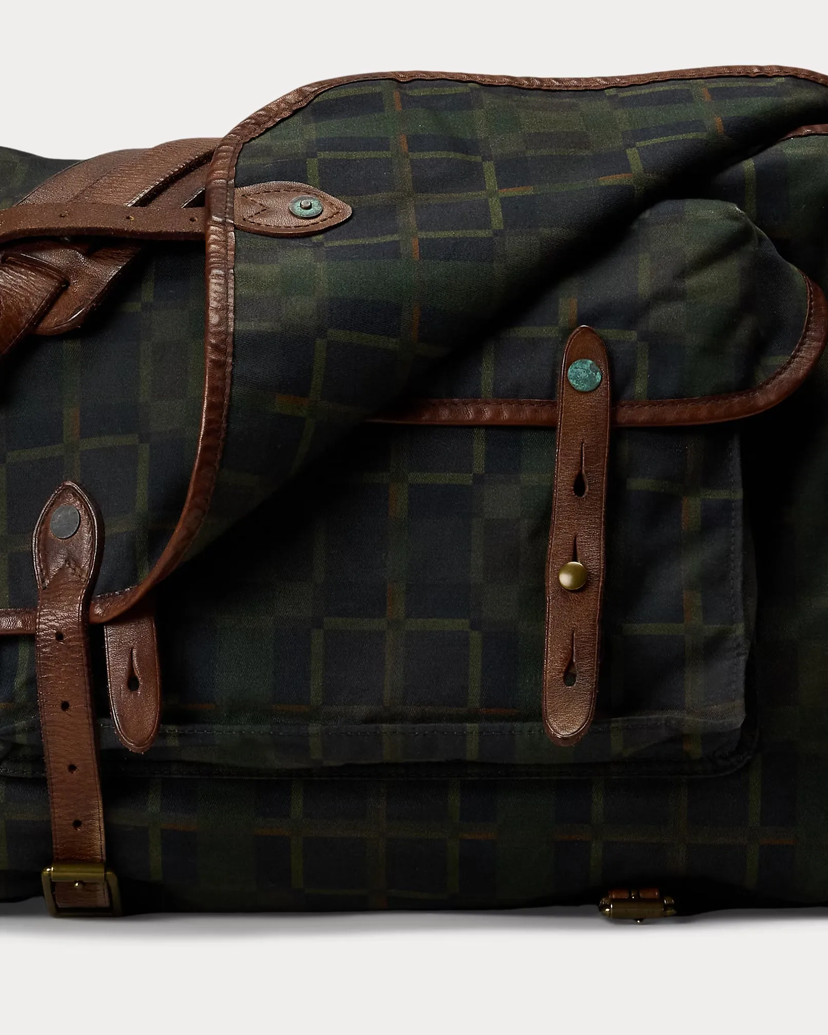 RRL Check-Print Oilcloth Messenger Bag sold by Cave and Post product image thumbnail 5