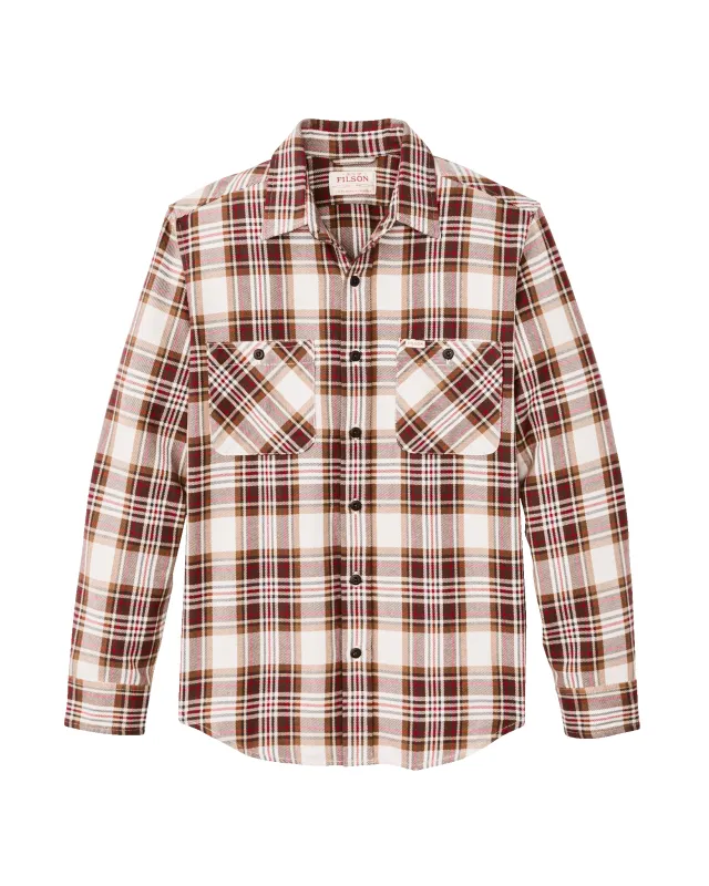 The Rangeland Flannel Shirt - Red / Brown Plaid sold by Cave and Post