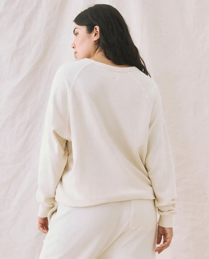 The College Sweatshirt. Washed White. sold by Cave and Post product image thumbnail 2