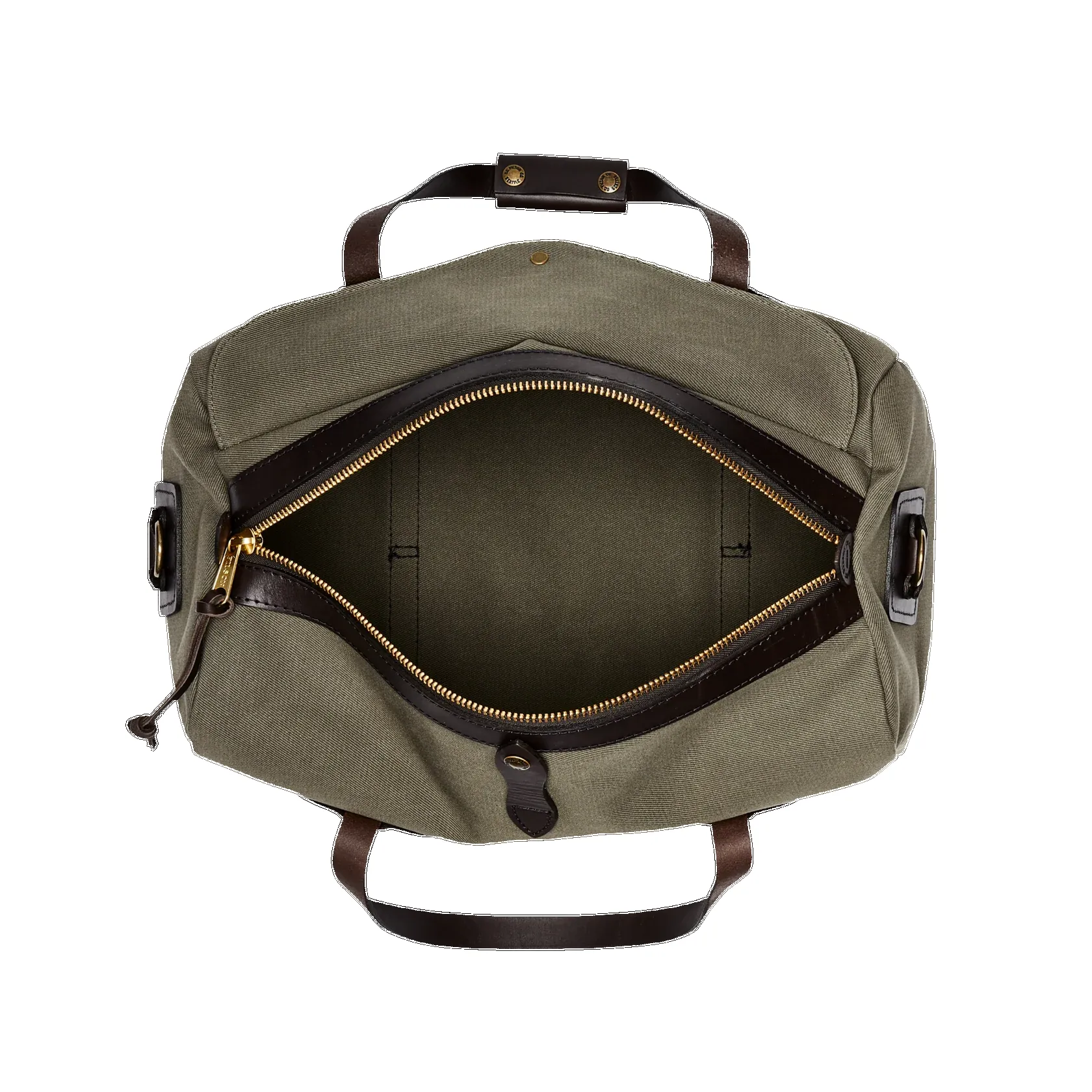 SMALL RUGGED TWILL DUFFLE - OTTER GREEN sold by Cave and Post product image thumbnail 5