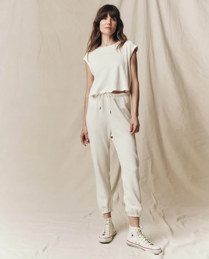 The Stadium Sweatpant. Washed White. sold by Cave and Post product image thumbnail 4