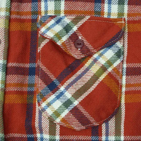 Heavy Flannel Shirt - Red sold by Cave and Post product image thumbnail 4