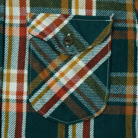 Heavy Flannel Shirt - Green sold by Cave and Post product image thumbnail 4