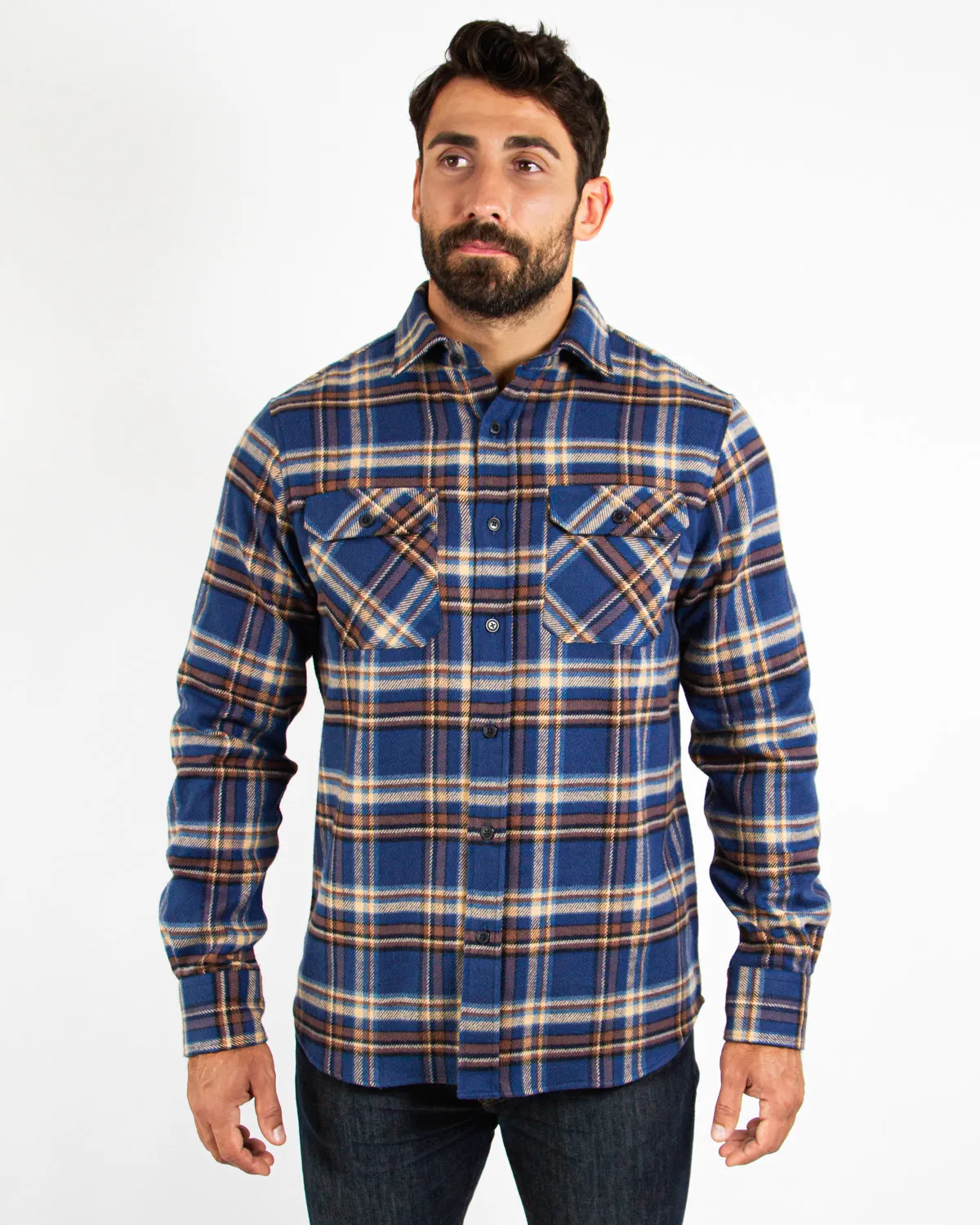 Field Grand Flannel, Pecan Plaid sold by Cave and Post product image thumbnail 2