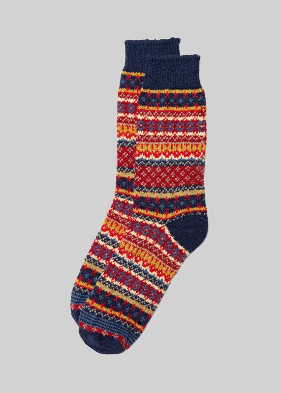 Cotton Fair Isle Sock sold by Cave and Post
