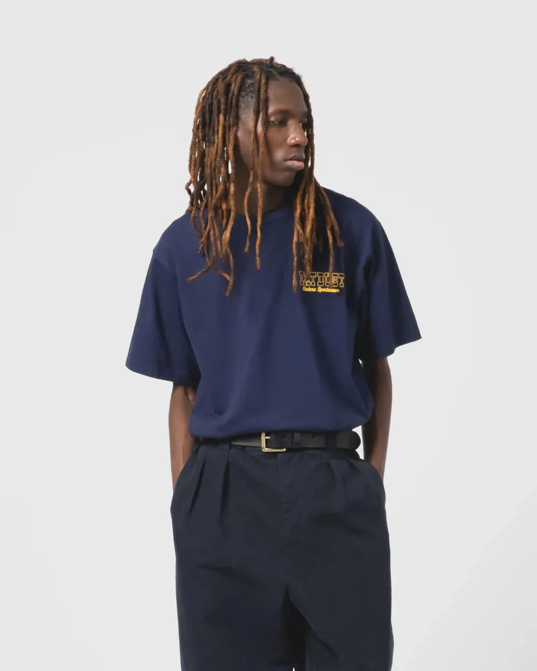 Flying Boots Tee Open End Indigo sold by Cave and Post product image thumbnail 5