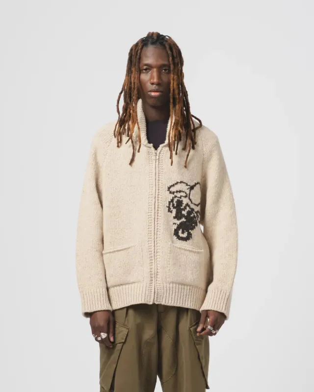 Rodeo Cardigan Minotauro Wheat sold by Cave and Post