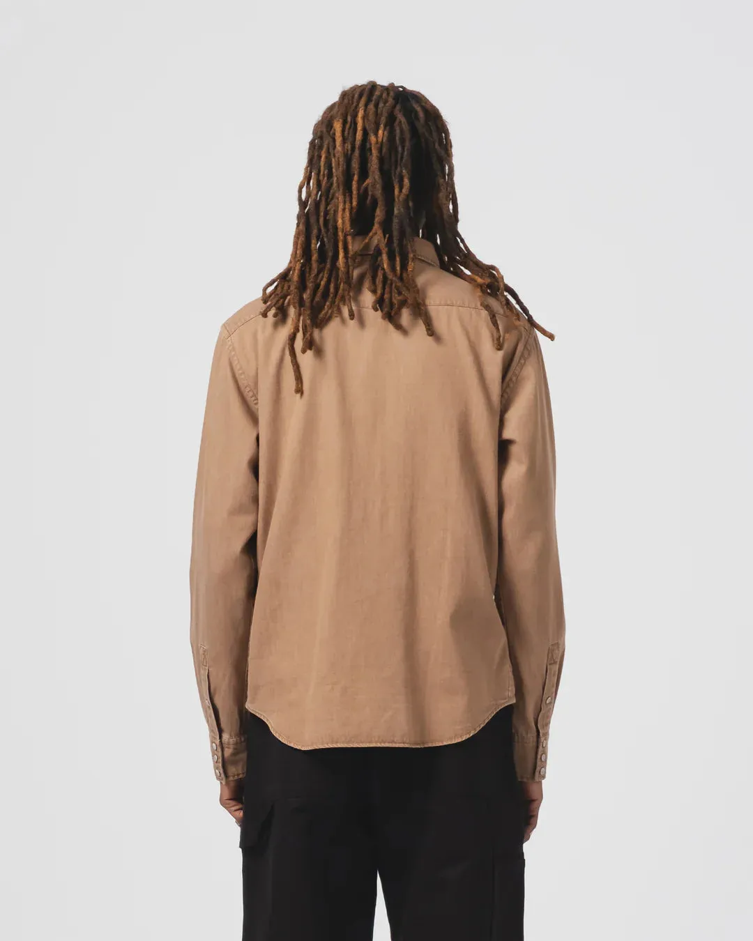 Western Shirt Twill Denim Brown sold by Cave and Post product image thumbnail 5