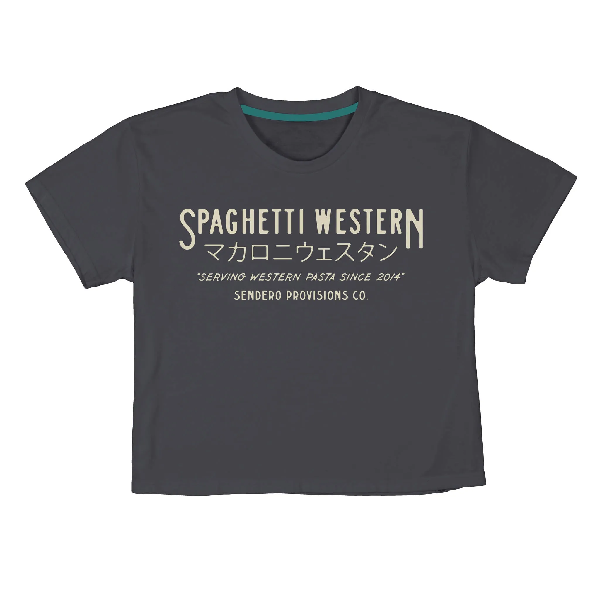 Spaghetti Western Boxy Tee - Vintage Black sold by Cave and Post product image thumbnail 2