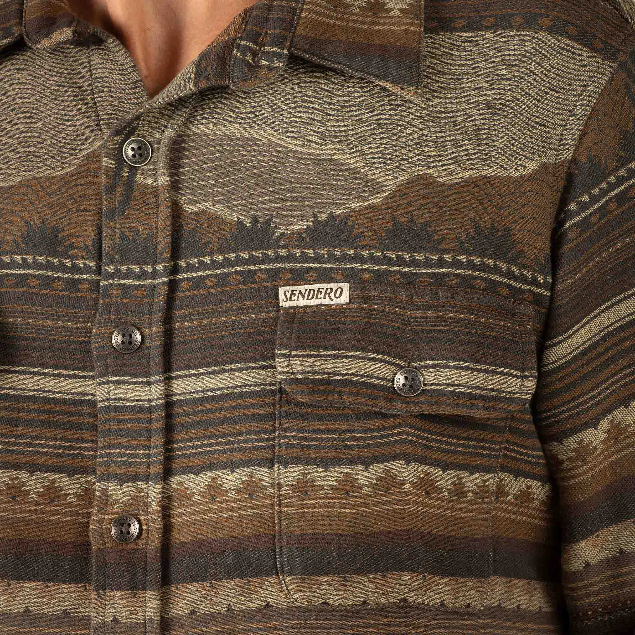 Boquillas Long Sleeve Shirt - Brown sold by Cave and Post product image thumbnail 5