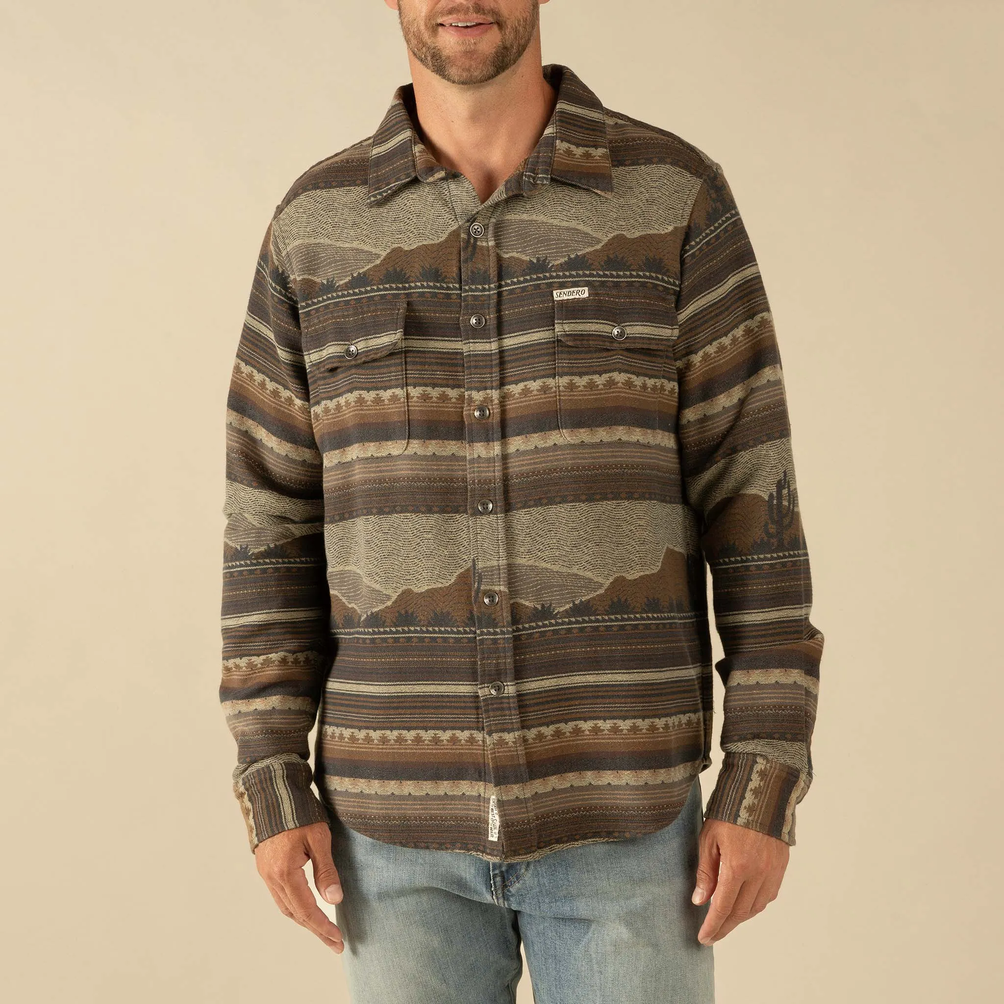 Boquillas Long Sleeve Shirt - Brown sold by Cave and Post product image thumbnail 3