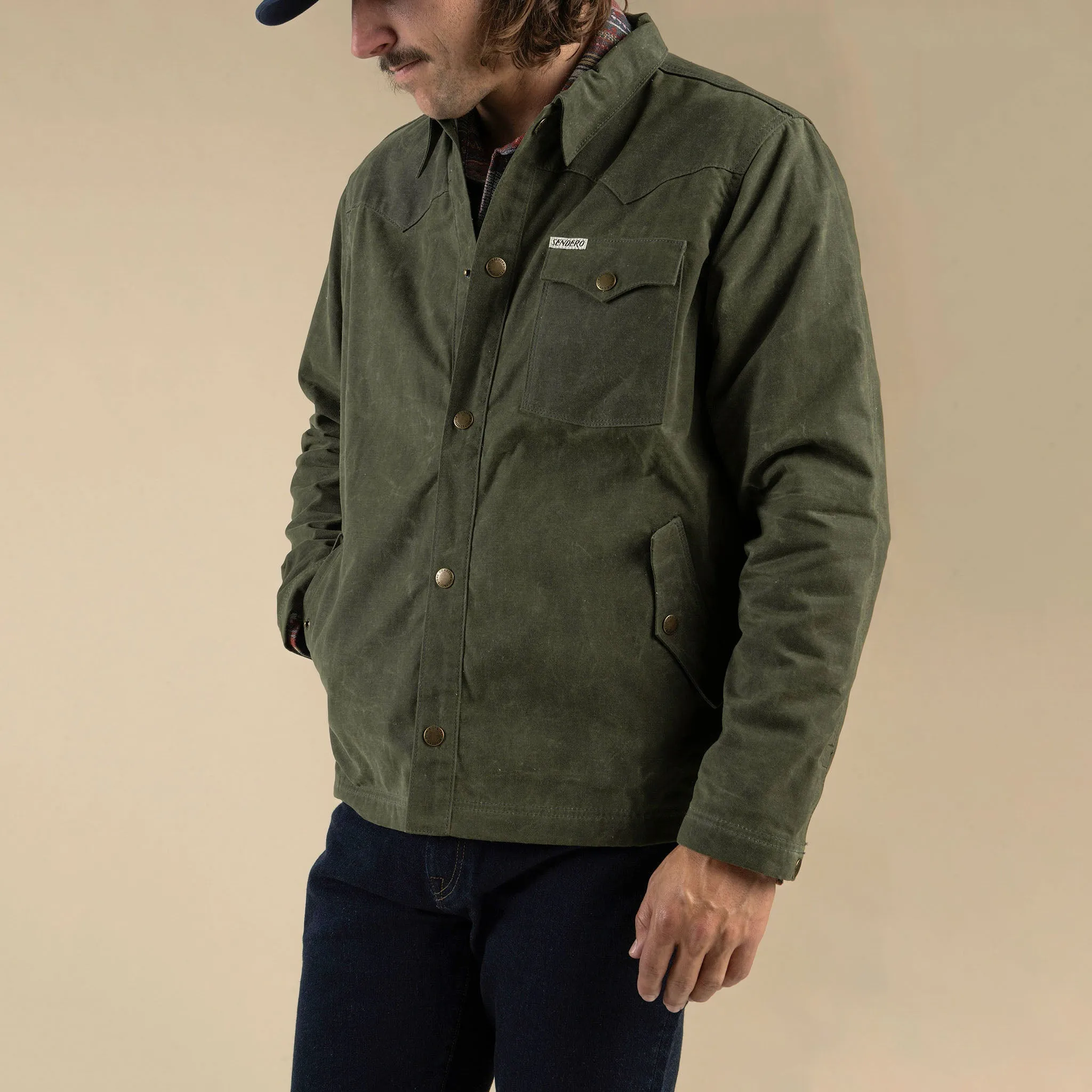 Rancho Waxed Jacket - Badlands Sage sold by Cave and Post product image thumbnail 3