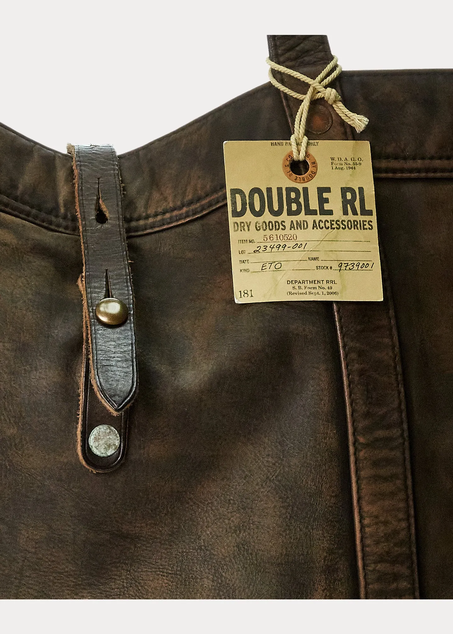 RRL Leather Tote sold by Cave and Post product image thumbnail 5