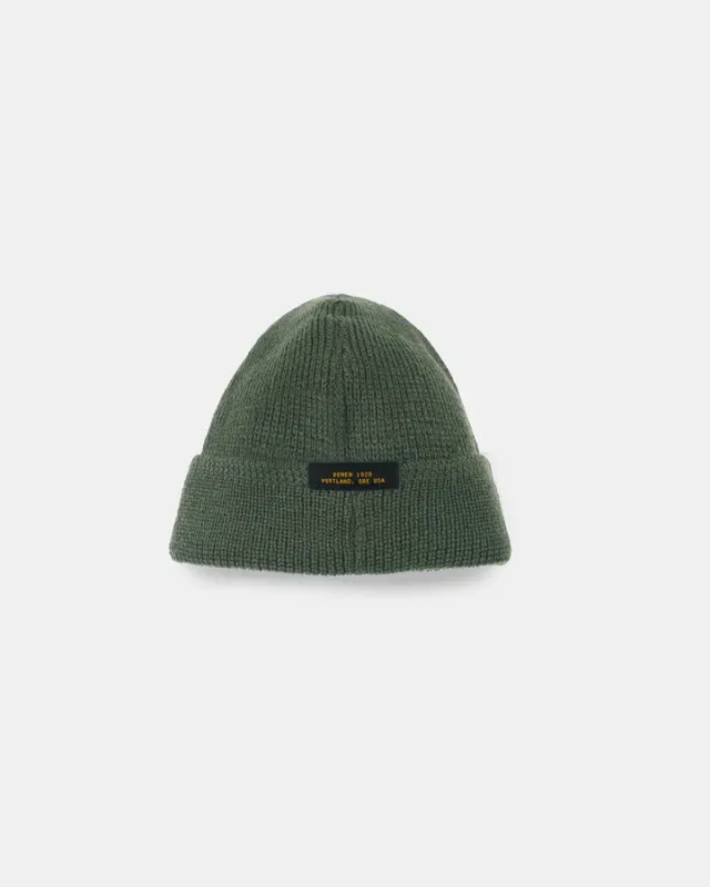 Wool Knit Watch Cap - Spruce sold by Cave and Post