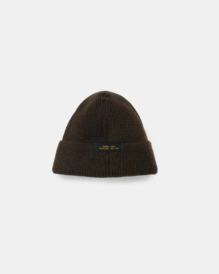 Wool Knit Watch Cap - Brown sold by Cave and Post