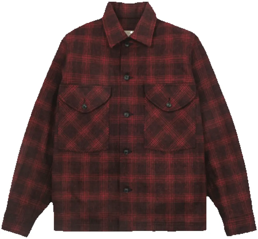 Skyline Overshirt - Melton Wool/Canyon Plaid sold by Cave and Post