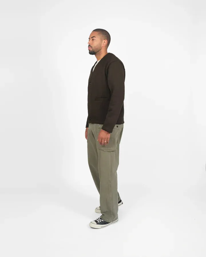 Slouchy Cardigan - Brown sold by Cave and Post product image thumbnail 3