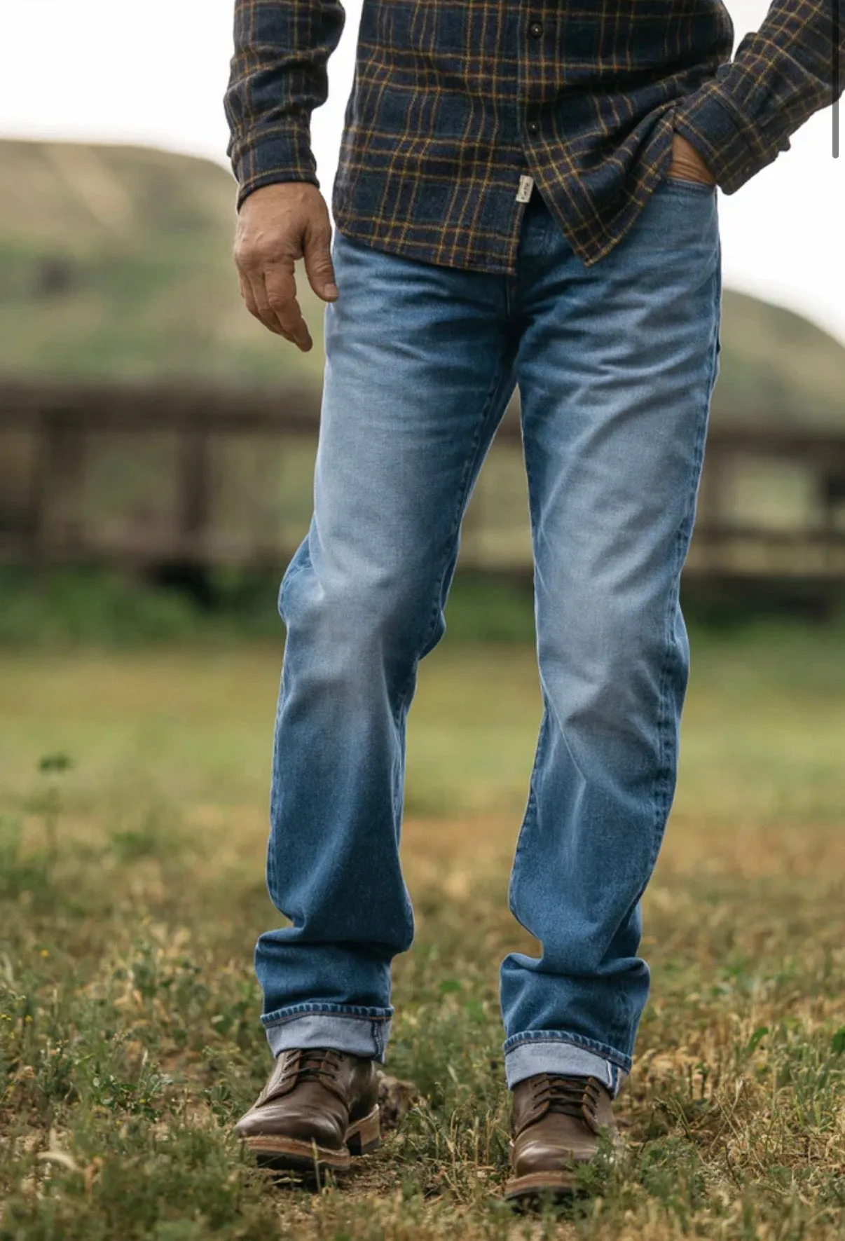 The Hammer Straight Natural Slub Indigo - Bobby 12.5oz Selvedge sold by Cave and Post