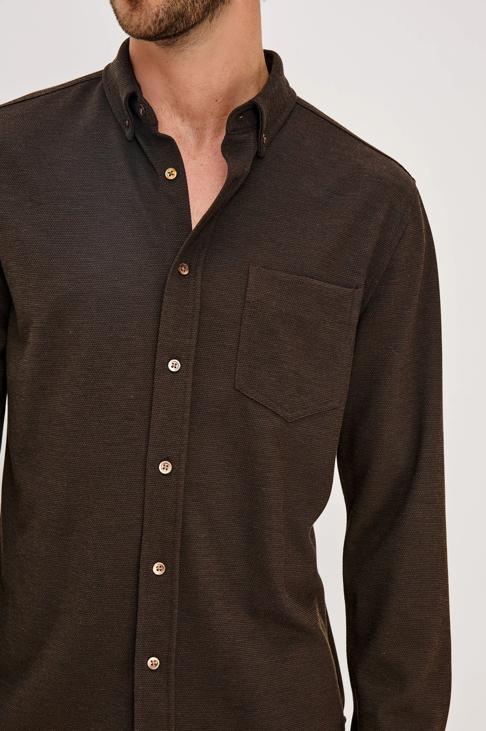 Vincent Shirt Espresso sold by Cave and Post product image thumbnail 2