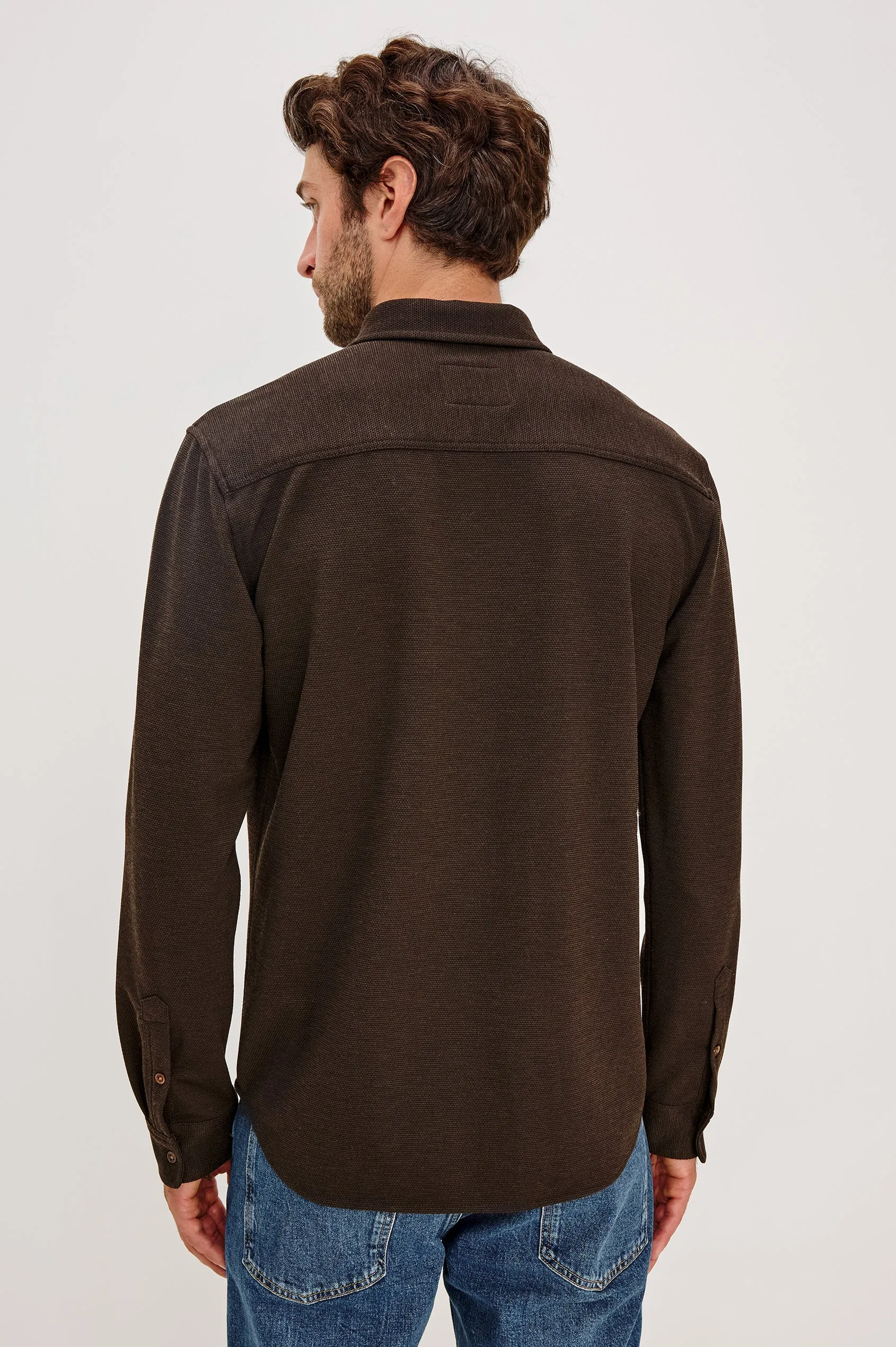 Vincent Shirt Espresso sold by Cave and Post product image thumbnail 5