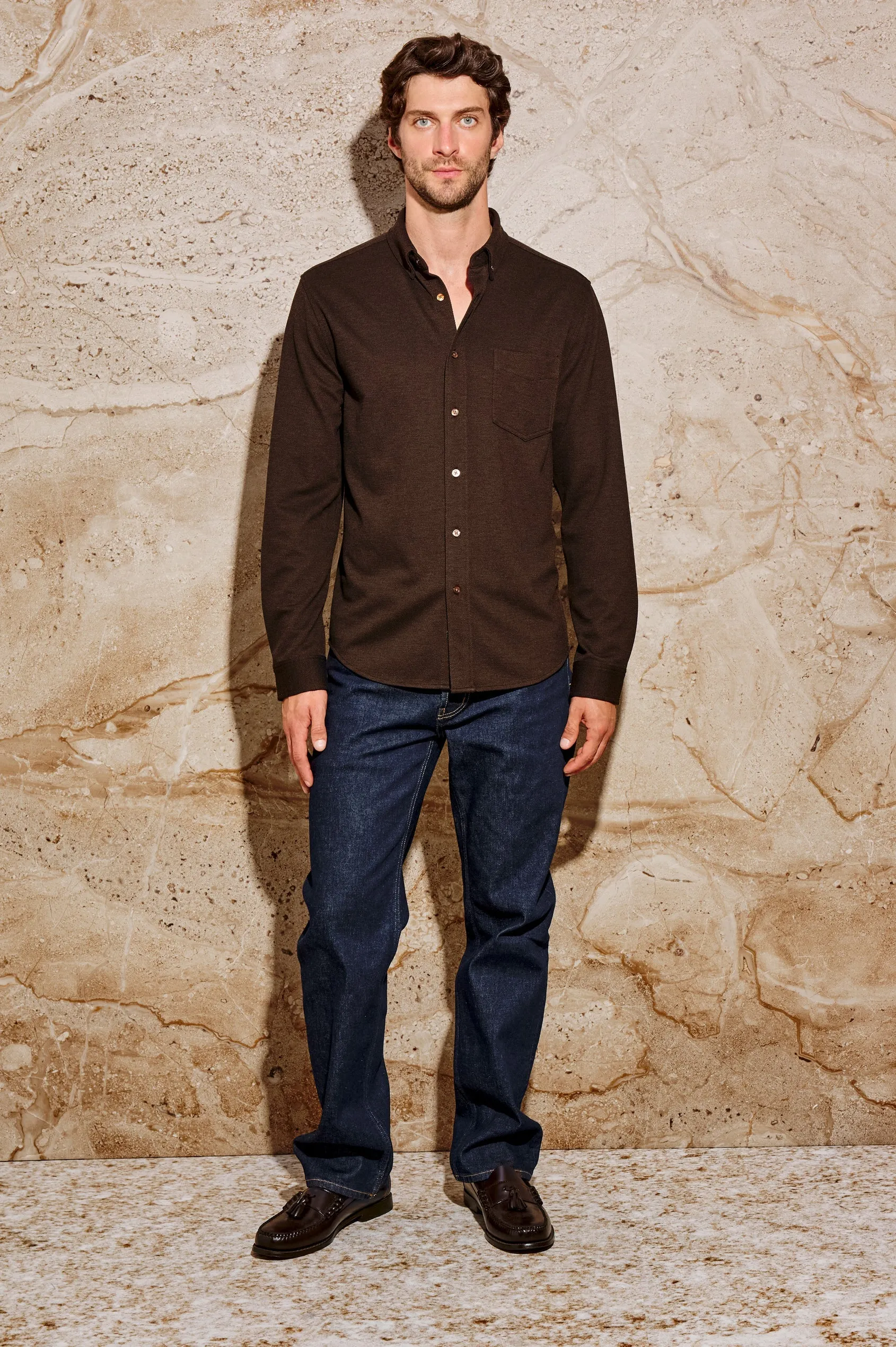 Vincent Shirt Espresso sold by Cave and Post product image thumbnail 3