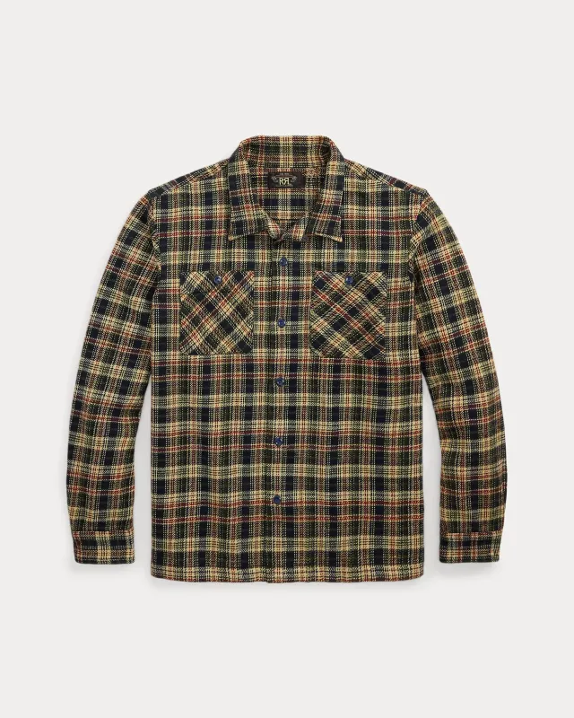 RRL Plaid Twill Camp Shirt made by RRL