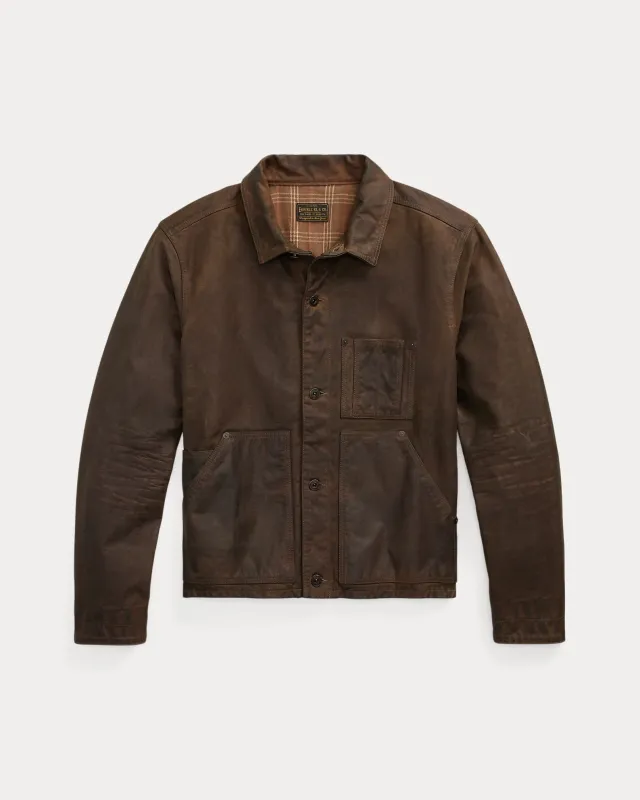 RRL Leather Jacket sold by Cave and Post