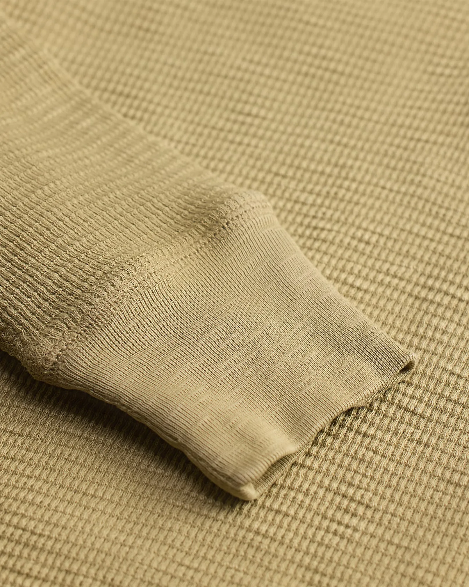 RRL Garment-Dyed Waffle-Knit Henley Shirt sold by Cave and Post product image thumbnail 4